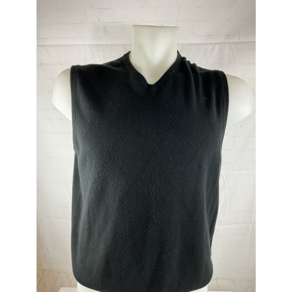 Men’s Dockers Sweater Vest XXL V-Neck Black - Picture 1 of 2